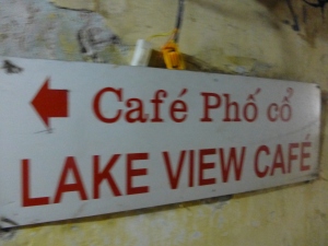 Useful sign - you can maybe use the English and Vietnamese to ask around if you're in vicinity of the lake!